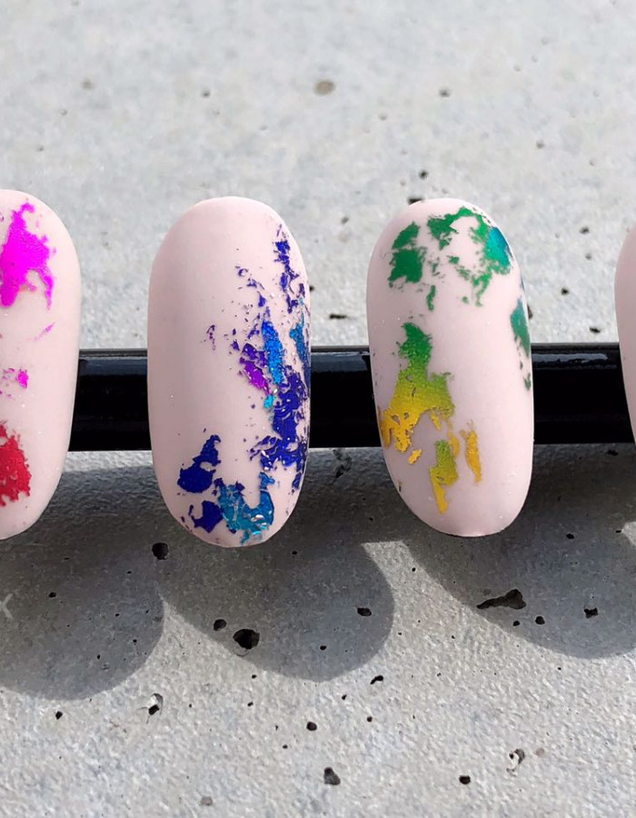 Фольга радуга 2,5см х 1м 032 Фольга радуга 2,5см х 1м 032