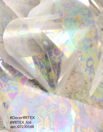 Фольга жемчужная с разводами 2,5см х 1м 188