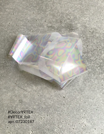 Фольга жемчужная с разводами 4см х 1м 187 Фольга жемчужная с разводами 4см х 1м 187