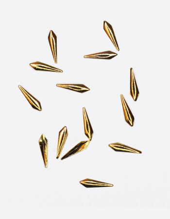 Капля полая золото 1х5 мм Капля полая золото 1х5 мм