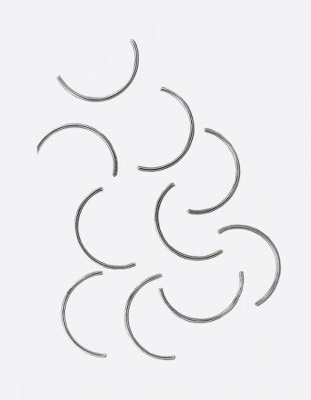 Металлический декор, дуга серебро 11х6мм Металлический декор, дуга серебро 11х6мм