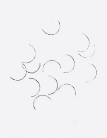 Металлический декор, дуга серебро 6х3мм Металлический декор, дуга серебро 6х3мм