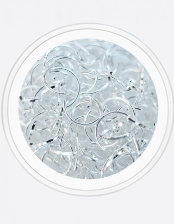 Металлический декор, дуга серебро 6х3мм Металлический декор, дуга серебро 6х3мм