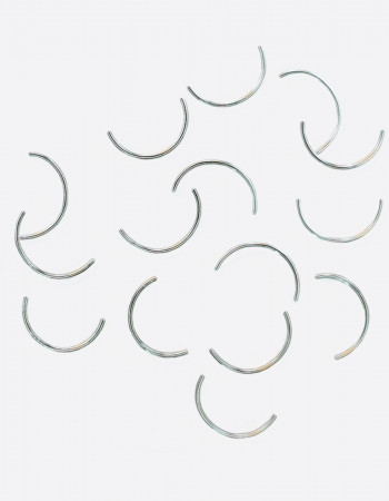 Металлический декор, дуга серебро 8х4мм Металлический декор, дуга серебро 8х4мм