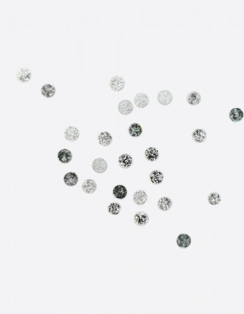 Металлический декор, круг матовый плоский серебро Ø 2мм  Металлический декор, круг матовый плоский серебро Ø 2мм