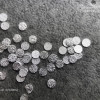 Металлический декор, круг матовый плоский серебро Ø 2мм Металлический декор, круг матовый плоский серебро Ø 2мм