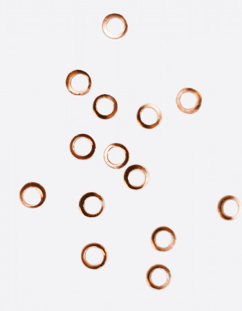 Металлический декор, круг розовый Ø 3мм  Металлический декор, круг розовый Ø 3мм