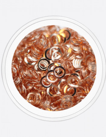 Металлический декор, круг розовый Ø 3мм  Металлический декор, круг розовый Ø 3мм