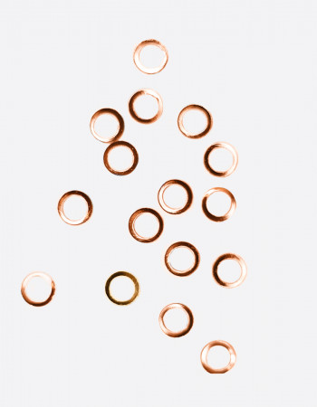 Металлический декор, круг розовый Ø 4мм Металлический декор, круг розовый Ø 4мм