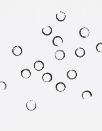 Металлический декор, круг серебро Ø 3мм  Металлический декор, круг серебро Ø 3мм