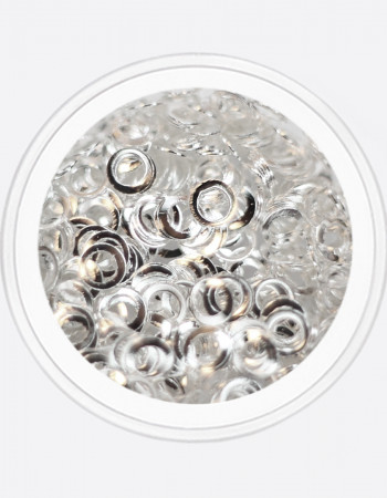 Металлический декор, круг серебро Ø 3мм  Металлический декор, круг серебро Ø 3мм