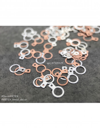 Металлический декор, кулон серебро 6х3,5 мм Металлический декор, кулон серебро 6х3,5 мм