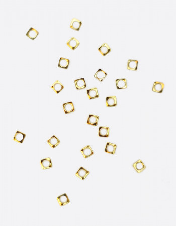 Металлический декор, квадрат золото 2х2мм Металлический декор, квадрат золото 2х2мм