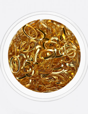 Металлический декор, овал золото 5х3мм  Металлический декор, овал золото 5х3мм