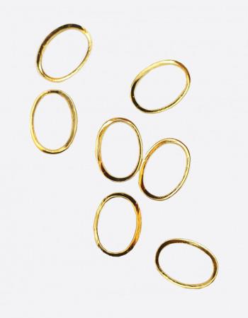 Металлический декор, овал золото 9х6 мм Металлический декор, овал золото 9х6 мм