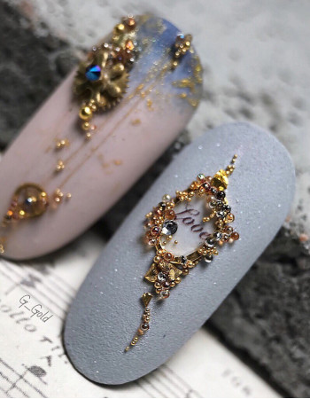 Металлический декор, овал золото 9х6 мм Металлический декор, овал золото 9х6 мм