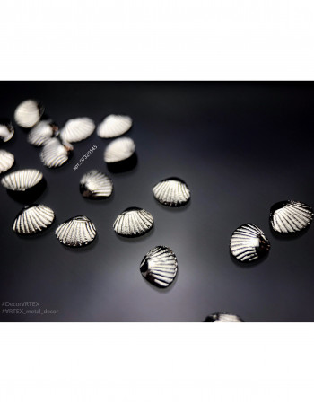 Металлический декор, ракушка 5х4мм Металлический декор, ракушка 5х4мм