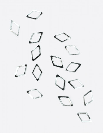 Металлический декор, ромб серебро 5х3мм Металлический декор, ромб серебро 5х3мм