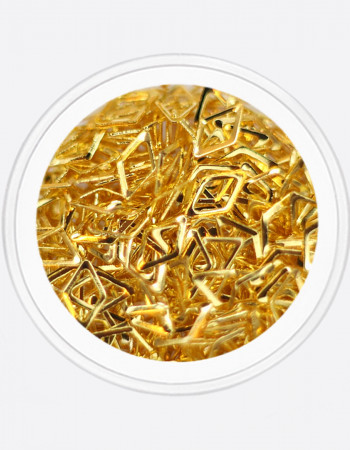 Металлический декор, ромб золото 5х3мм  Металлический декор, ромб золото 5х3мм