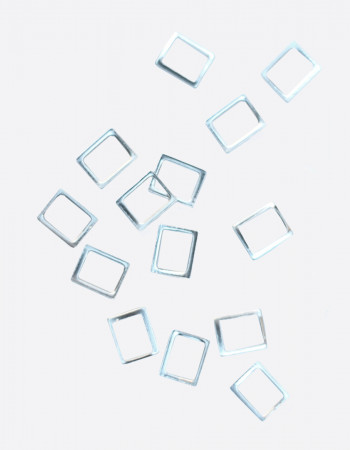 Металлический декор, широкий прямоугольник серебро 6х5мм Металлический декор, широкий прямоугольник серебро 6х5мм