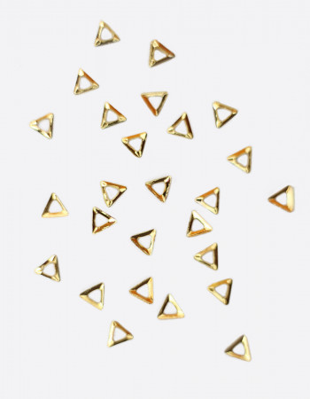 Металлический декор, треугольник золото 3мм  Металлический декор, треугольник золото 3мм