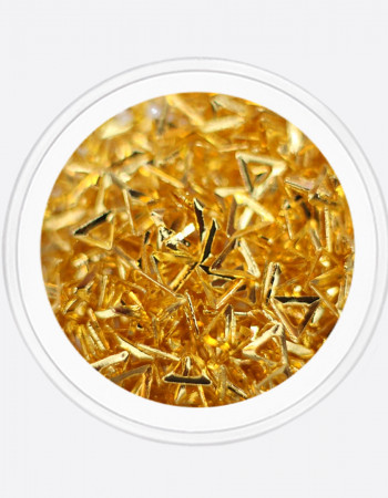 Металлический декор, треугольник золото 3мм  Металлический декор, треугольник золото 3мм