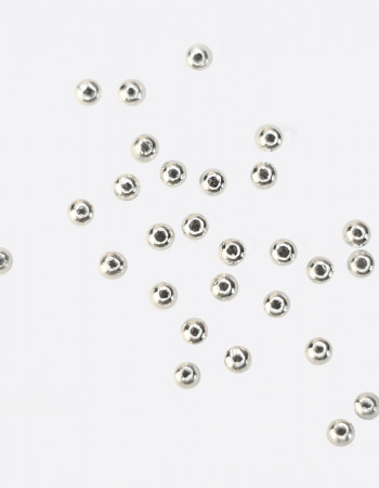 Металлический декор, жемчуг серебро Ø 2мм  Металлический декор, жемчуг серебро Ø 2мм