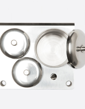 Набор металлических емкостей с крышкой для акрила и мономера 3 шт.  Набор металлических емкостей с крышкой для акрила и мономера 3 шт.