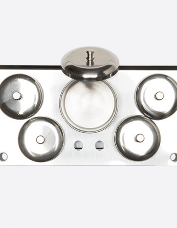 Набор металлических емкостей с крышкой для акрила и мономера 5 шт.  Набор металлических емкостей с крышкой для акрила и мономера 5 шт.