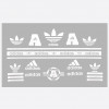 Наклейки, adidas белые 160 Наклейки, adidas белые 160