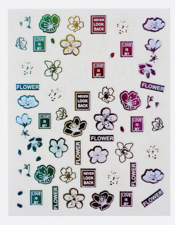 Наклейки, арт цветы 415 Наклейки, арт цветы 415