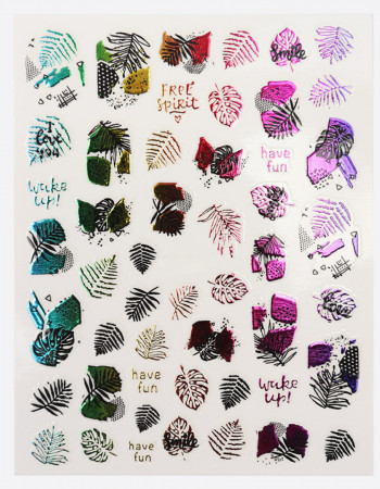 Наклейки, арт листья 419 Наклейки, арт листья 419