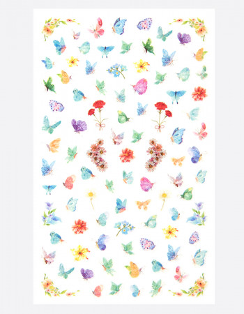 Наклейки, бабочки и цветы 296 Наклейки, бабочки и цветы 296