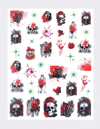 Наклейки, череп Калавера 446 Наклейки, череп Калавера 446