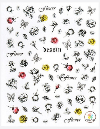 Наклейки, цветы 113 Наклейки, цветы 113