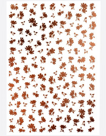 Наклейки, цветы бронза 156 Наклейки, цветы бронза 156