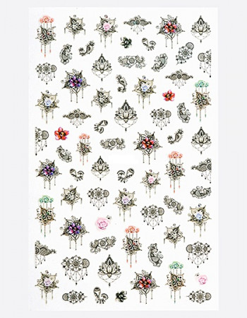 Наклейки, цветы этно 118 Наклейки, цветы этно 118