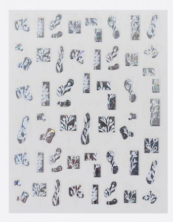 Наклейки, цветы голограмма 413 Наклейки, цветы голограмма 413