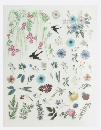 Наклейки, цветы и ласточки 383 Наклейки, цветы и ласточки 383