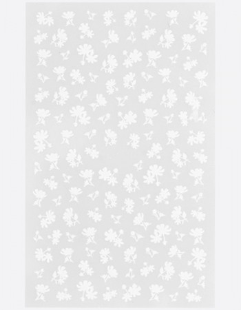 Наклейки, цветы трафарет белые 231 Наклейки, цветы трафарет белые 231
