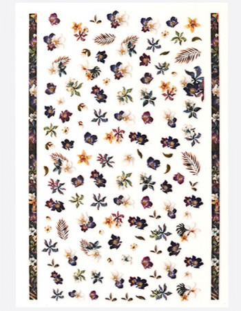 Наклейки, фиалки, перья 220 Наклейки, фиалки, перья 220