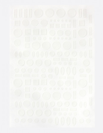 Наклейки, фигуры белые 027 Наклейки, фигуры белые 027