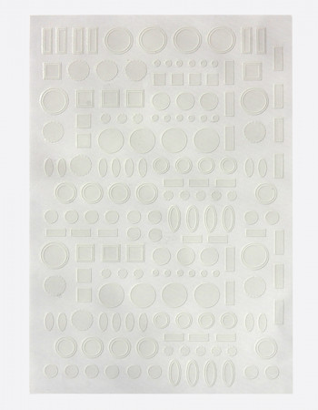 Наклейки, фигуры белые 027 Наклейки, фигуры белые 027