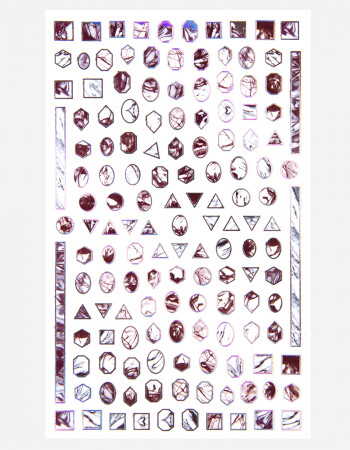 Наклейки, геометрия мрамор 309 Наклейки, геометрия мрамор 309