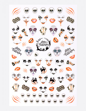 Наклейки, хеллоуин маска 348 Наклейки, хеллоуин маска 348