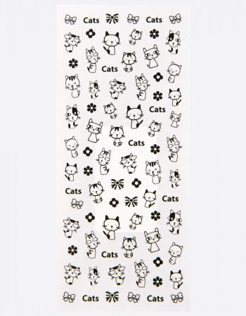 Наклейки, котики контурные 244 Наклейки, котики контурные 244