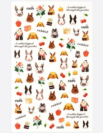 Наклейки, кролики 213 Наклейки, кролики 213