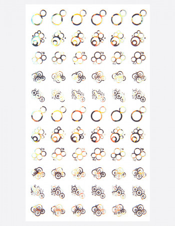 Наклейки, круги голография, серебро 302 Наклейки, круги голография, серебро 302