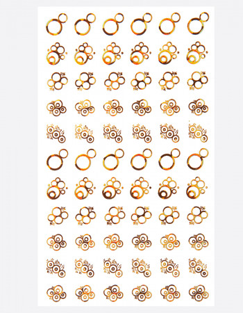 Наклейки, круги голография, золото 301 Наклейки, круги голография, золото 301