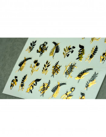 Наклейки, листья голограмма 420 Наклейки, листья голограмма 420